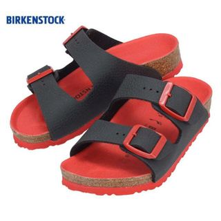 ビルケンシュトック(BIRKENSTOCK)のBIRKEN STOCK ビルケンシュトック Arizona Kids 1012590  Desert Soil Black アリゾナ キッズ サンダル 子供 bks0004 -(サンダル)