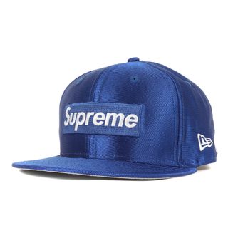 シュプリーム(Supreme)のSupreme シュプリーム キャップ サイズ:7 3/8(58.7cm) 16SS NEW ERA Dazzle Box Logo ニューエラ ボックスロゴ ベースボールキャップ ブルー 帽子【メンズ】【中古】(キャップ)