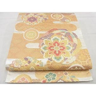 平和屋野田店■六通柄袋帯　唐織　鳳鳥風姿文　金糸　逸品　n-kg5368(帯)