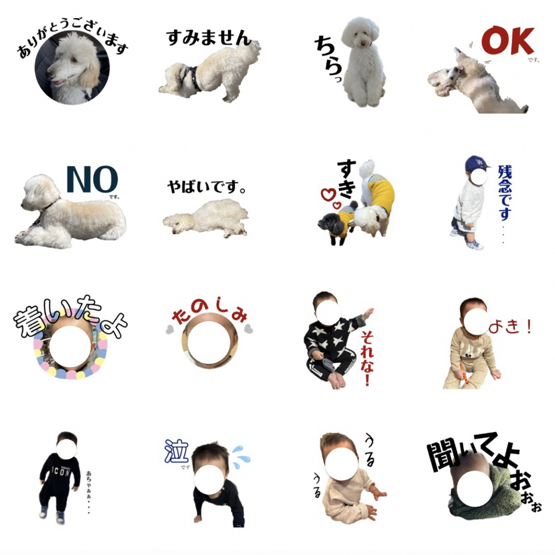 ˗ˏˋ LINEスタンプ オリジナル オーダーˎˊ˗ ハンドメイドのペット(おもちゃ/ペット小物)の商品写真