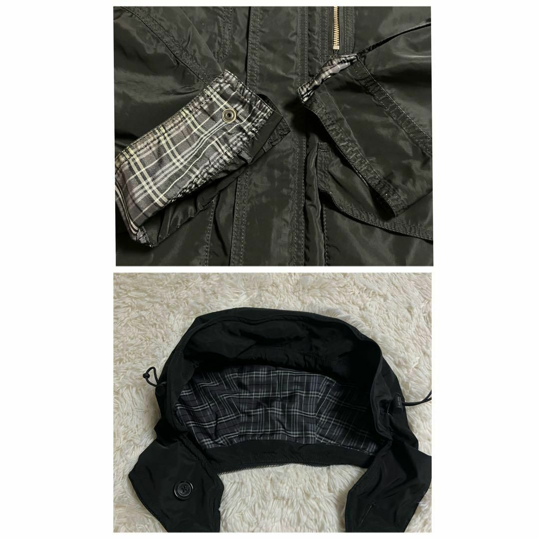 BURBERRY BLACK LABEL(バーバリーブラックレーベル)の【2WAY】BURBERRY BLACK LABEL マウンテンパーカー　M 黒 メンズのジャケット/アウター(マウンテンパーカー)の商品写真