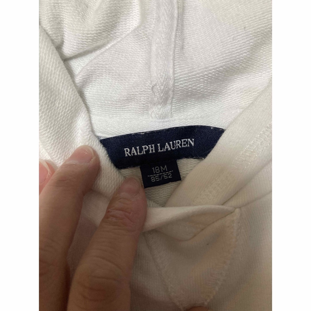 Ralph Lauren(ラルフローレン)のラルフローレン　フリルパーカー キッズ/ベビー/マタニティのベビー服(~85cm)(トレーナー)の商品写真