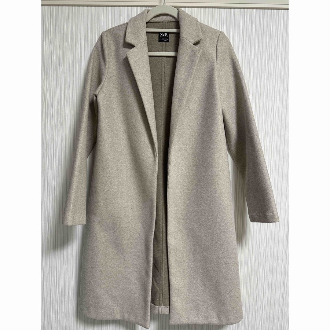 ZARA LAPEL COLLAR COAT レディースのジャケット/アウター(ロングコート)の商品写真