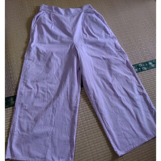 ショコラフィネローブ(chocol raffine robe)の薄紫ワイドパンツ(カジュアルパンツ)
