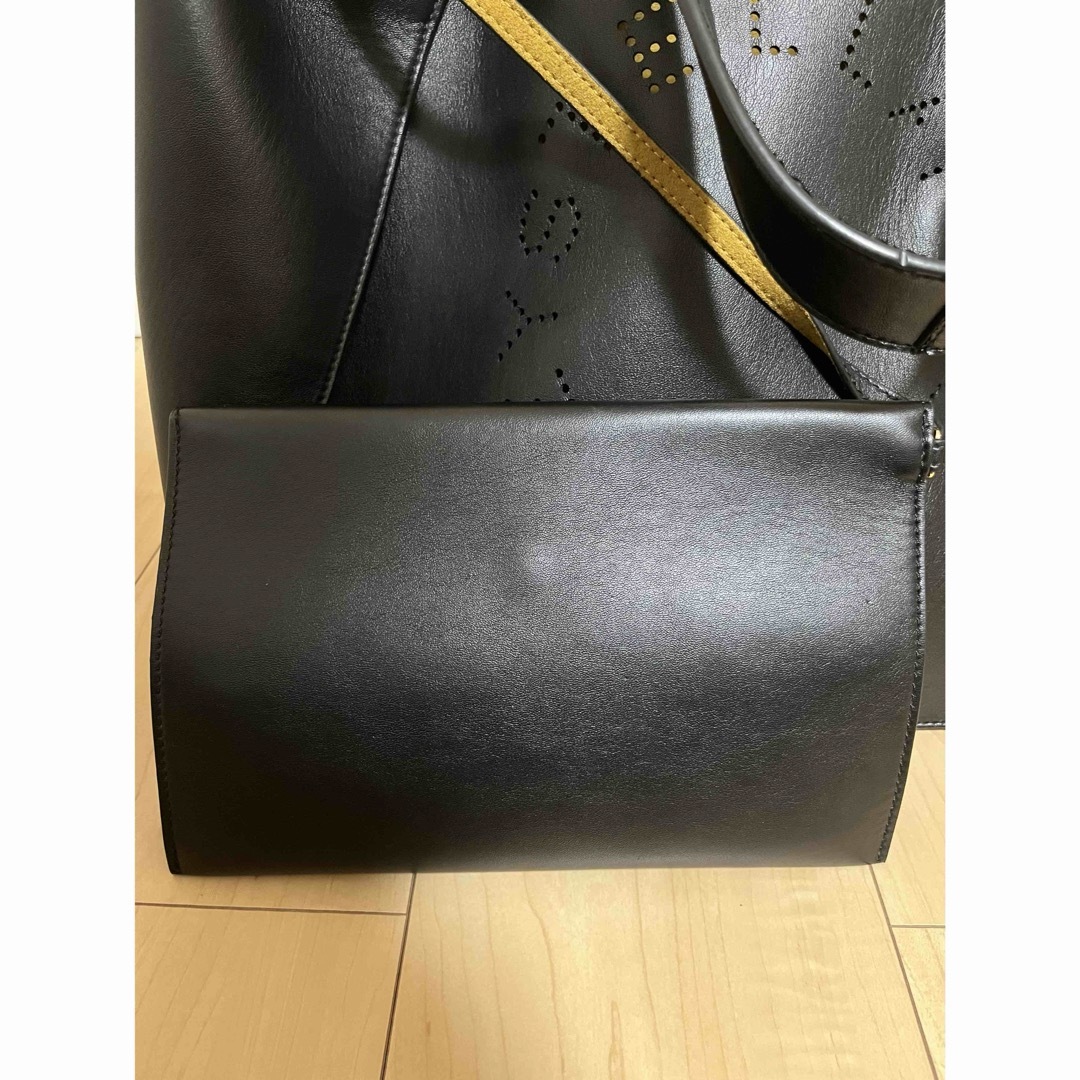 Stella McCartney(ステラマッカートニー)のStella McCartney ヴィーガン ロゴ トートバッグ ブラック レディースのバッグ(トートバッグ)の商品写真