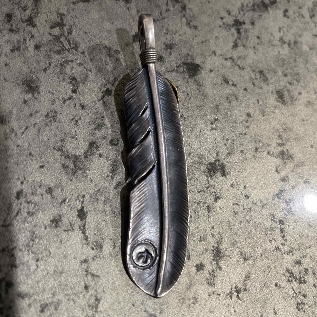 ゴローズ OLD金縄金ハートターコイズ金ローズメタル付きフェザー ゴローズ OLD金縄金ハートターコイズ金ローズメタル付きフェザー