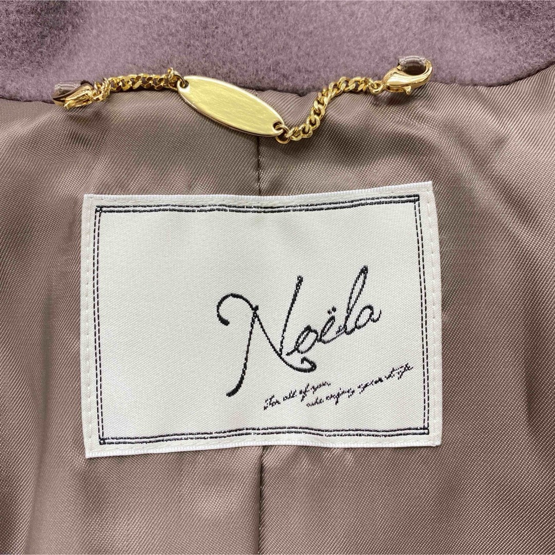 Noela(ノエラ)のr4032 ノエラ Noela 81チャ バックプリーツ ウール トレンチコート レディースのジャケット/アウター(トレンチコート)の商品写真