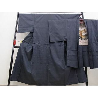 平和屋野田店■男性　本場大島紬　アンサンブル　100亀甲　羽裏：虎　逸品　n-ow1025(着物)