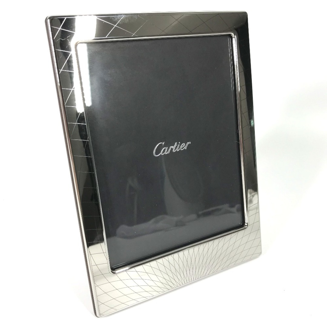 Cartier(カルティエ)のカルティエ CARTIER ロゴ インテリア 写真立て  フォトフレーム メタル シルバー 未使用 インテリア/住まい/日用品のインテリア小物(フォトフレーム)の商品写真