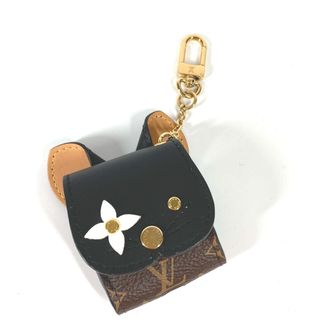 ルイヴィトン(LOUIS VUITTON)のルイヴィトン LOUIS VUITTON エテュイ・イヤホン AirPods GI0448 モノグラム キャットモチーフ 猫 猫 アニマル エアポッズ ケース イヤフォンケース レザー ブラウン 美品(その他)