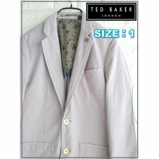 テッドベイカー(TED BAKER)のTED BAKER ストライプ エルボーパッチ テーラードジャケット　3580(テーラードジャケット)