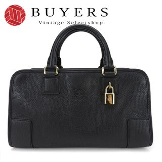 ロエベ(LOEWE)の【中古】 ロエベ ハンドバッグ アマソナ28 レザー ブラック ゴールド金具 シック レディース 女性 LOEWE(ハンドバッグ)