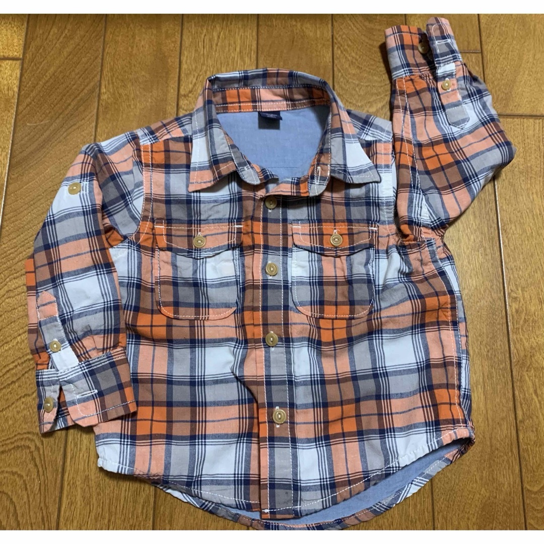 babyGAP(ベビーギャップ)のシャツ&ジーパン　2点セット キッズ/ベビー/マタニティのキッズ服男の子用(90cm~)(ブラウス)の商品写真