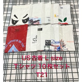 コロンビア(Columbia)の【レア】US古着L size Tシャツ 10枚セット まとめ売り 超特価！(Tシャツ/カットソー(半袖/袖なし))