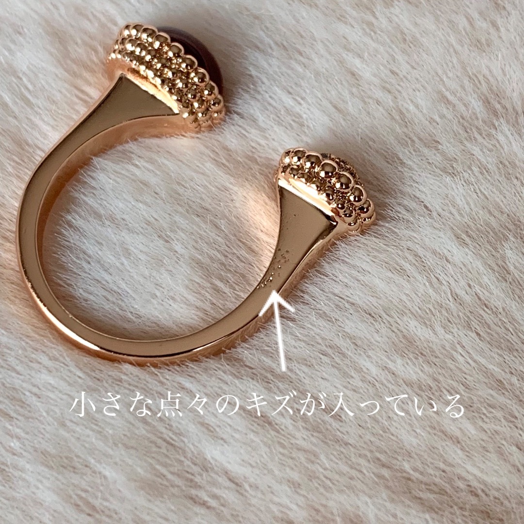 訳あり‼️●高品質 cz×アゲートRing RG● レディースのアクセサリー(リング(指輪))の商品写真