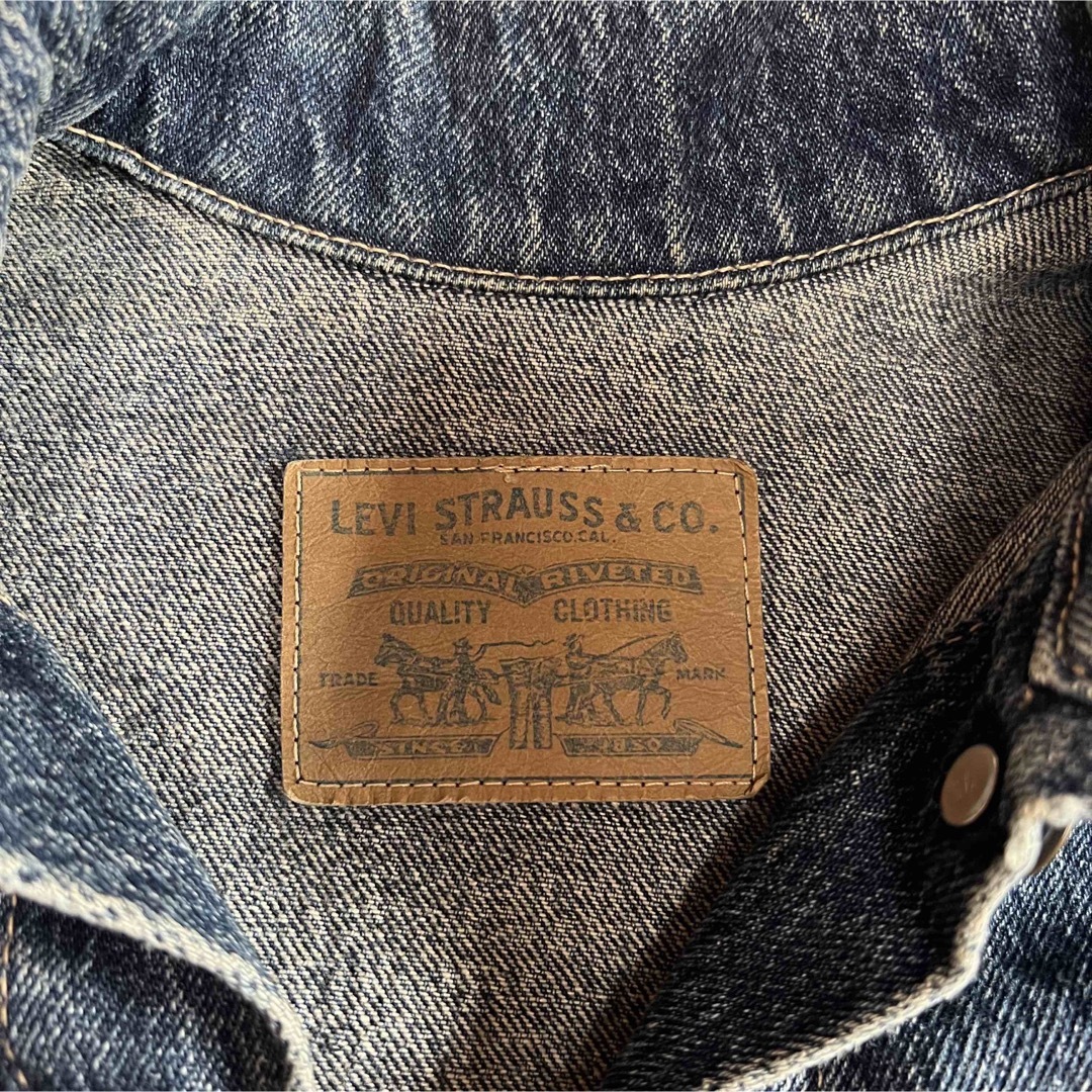 Levi's(リーバイス)のリーバイス 90s ケミカルウォッシュデニムジャケット USA製 Gジャン 美品 レディースのジャケット/アウター(Gジャン/デニムジャケット)の商品写真