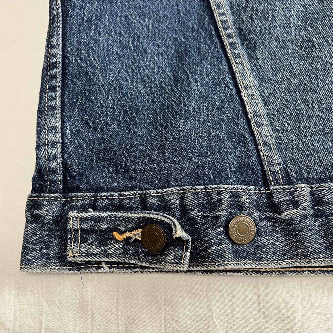 Levi's(リーバイス)のリーバイス 90s ケミカルウォッシュデニムジャケット USA製 Gジャン 美品 レディースのジャケット/アウター(Gジャン/デニムジャケット)の商品写真