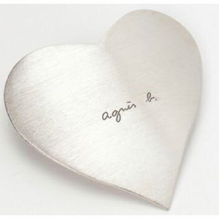 アニエスベー(agnes b.)の新品未使用 agnes b. ハートバレッタ シルバー(バレッタ/ヘアクリップ)