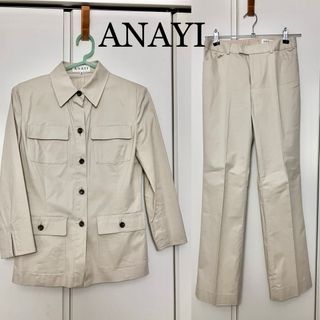 ANAYI - ANAYI フラワーレース セットアップ 白の通販｜ラクマ