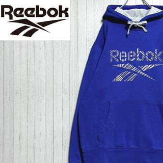 Reebok - リーボック パーカー スウェット 刺繍ロゴ ネイビー ジップ