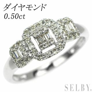 K18WG ダイヤモンド リング 0.50ct(リング(指輪))