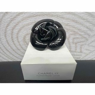 シャネル(CHANEL)の★未使用品★シャネル★カメリア★ブローチ★コサージュ★ココマーク★黒★ブラック(ブローチ/コサージュ)