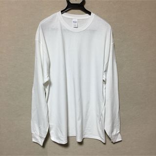 ギルタン(GILDAN)の新品 GILDAN ギルダン 長袖ロンT ホワイト 白 L(Tシャツ/カットソー(七分/長袖))