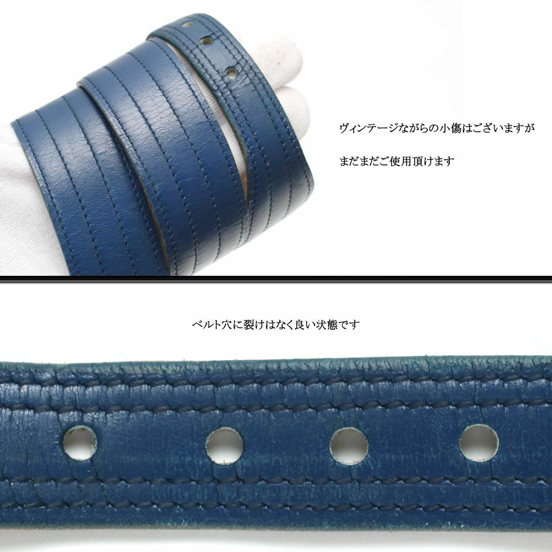 HERMES - 【ヴィンテージ】◇エルメス◇ フラワー 装飾 / ブルー HERMES - 【ヴィンテージ】◇エルメス◇ フラワー 装飾 / ブルー