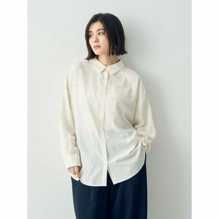 イェッカヴェッカ(YECCA VECCA)の【オフホワイト】バックギャザーロングシャツ/24SS(シャツ/ブラウス(長袖/七分))