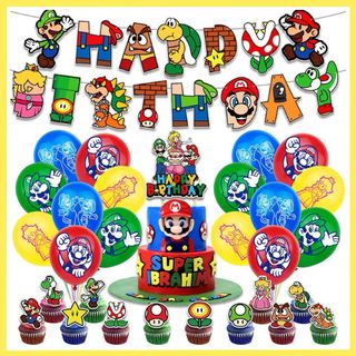 超豪華 マリオ 風船 バルーン パーティー 誕生日 飾り付け 28(ウェルカムボード)