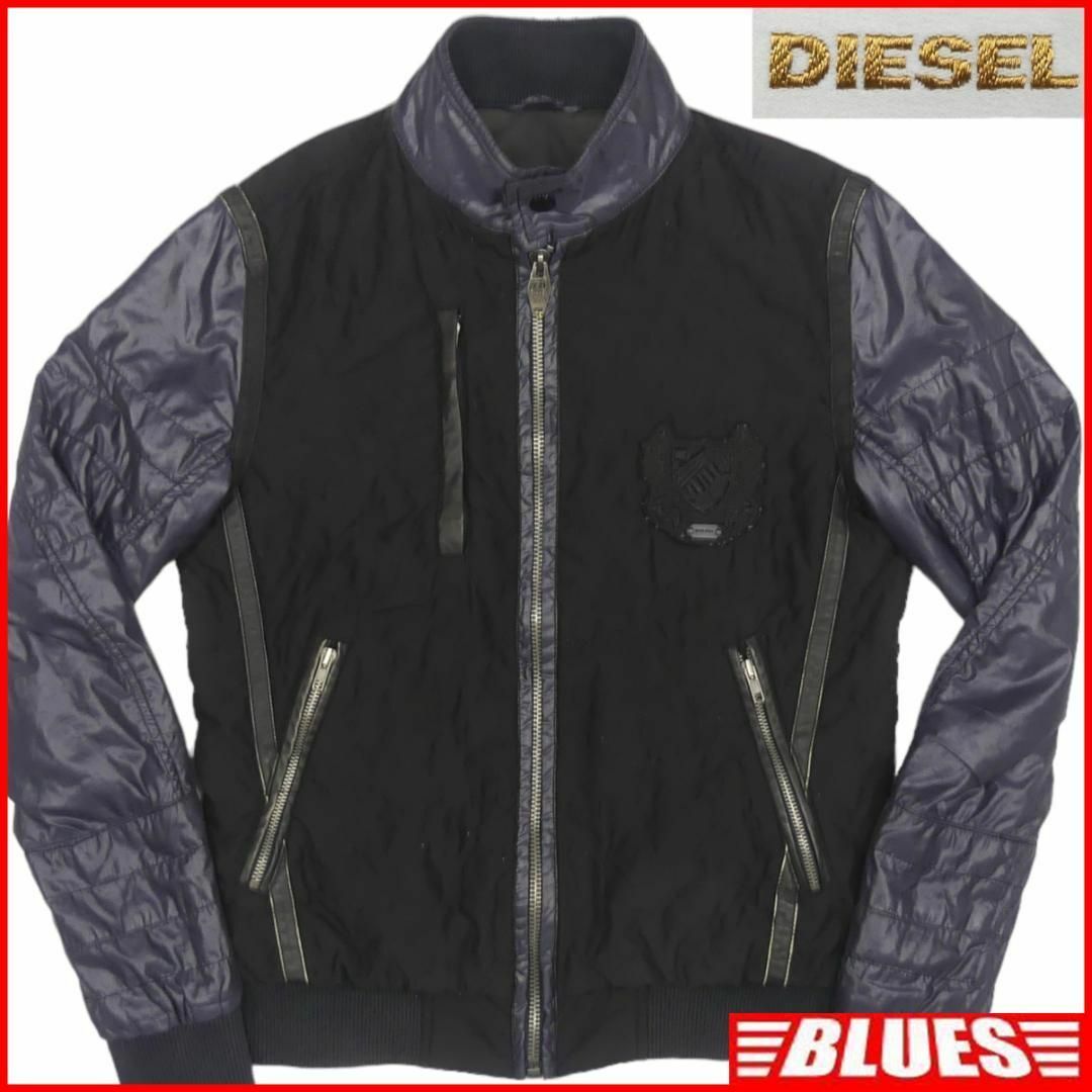 DIESEL - DIESEL ディーゼル ジャケット ブルゾン S メンズ 黒 DIESEL - DIESEL ディーゼル ジャケット ブルゾン S メンズ 黒