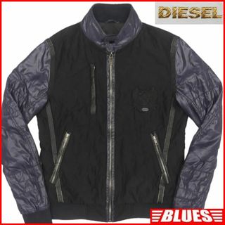 ディーゼル(DIESEL)のDIESEL ディーゼル ジャケット ブルゾン S メンズ 黒 TY2963(ブルゾン)