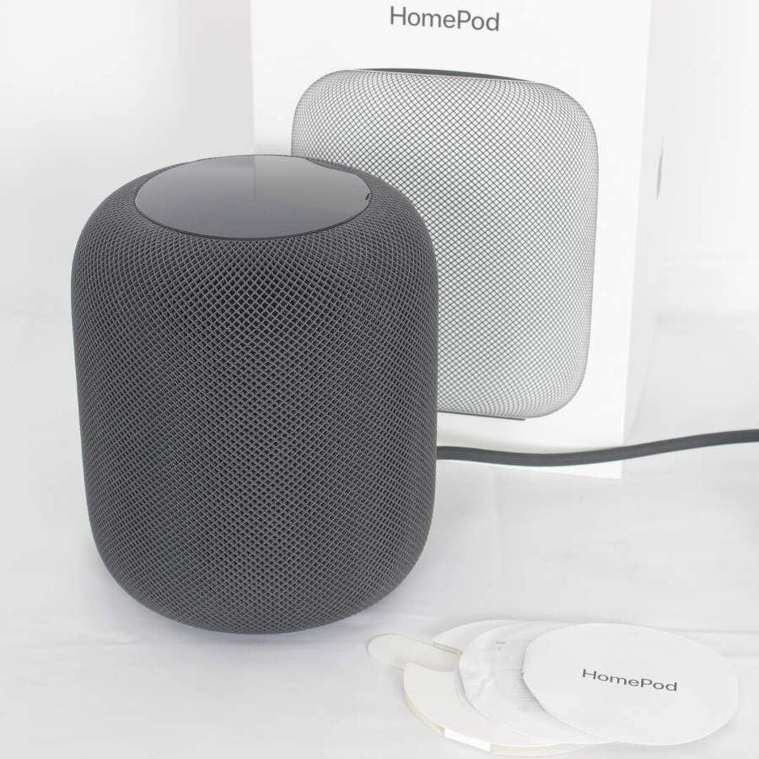 美品】Apple HomePod MQHW2J/A スペースグレイ スマート 美品】Apple HomePod MQHW2J/A スペースグレイ スマート