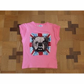 ヴィヴィアンウエストウッド(Vivienne Westwood)のGABBY HARRIS ビーズＴシャツ　イギリス製　ヴィヴィアンウエストウッド(Tシャツ(半袖/袖なし))