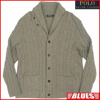 ラルフローレン(Ralph Lauren)のラルフローレン カーディガン セーター ニット L メンズ グレー TY2927(カーディガン)