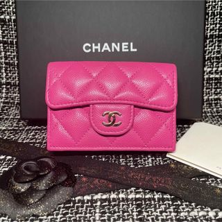 シャネル(CHANEL)のCHANEL ランダムシリアル❤︎  キャビアスキン  ミニウォレット　ピンク(財布)