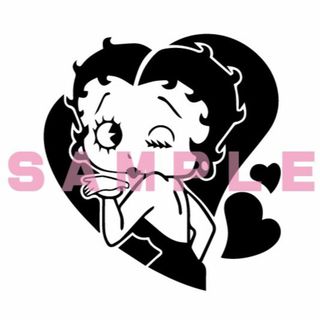 ベティブープ(Betty Boop)のBetty Boopベティ❤カッティングステッカー(ステッカー)