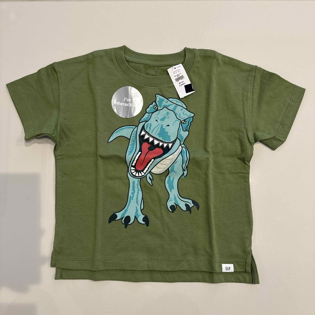 babyGAP(ベビーギャップ)のbabyGAP 恐竜 Tシャツ 95cm キッズ/ベビー/マタニティのキッズ服男の子用(90cm~)(Tシャツ/カットソー)の商品写真