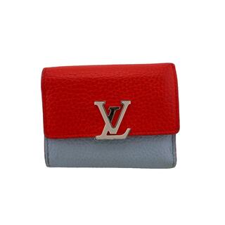 ルイヴィトン(LOUIS VUITTON)のルイヴィトン LOUIS VUITTON 三つ折り財布
 バイカラー ポルトフォイユ カプシーヌ XS M80326 レッド(財布)