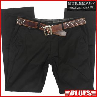 バーバリーブラックレーベル(BURBERRY BLACK LABEL)の廃盤 バーバリーブラックレーベル パンツ W33 メンズ 黒 TY2945(スラックス)