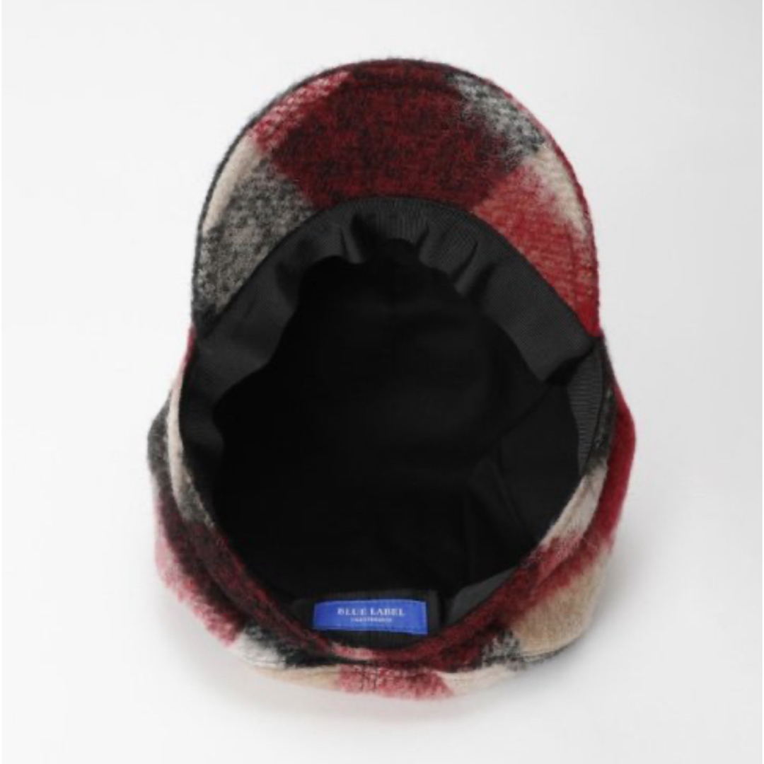 BLUE LABEL CRESTBRIDGE(ブルーレーベルクレストブリッジ)のブルーレーベルクレストブリッジチェックモヘヤブラッシュキャスケット レディースの帽子(ハンチング/ベレー帽)の商品写真