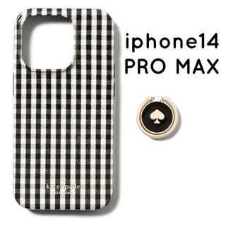 ケイトスペードニューヨーク(kate spade new york)のケイトスペード iphoneケース iphone14 PRO MAX チェック.(iPhoneケース)