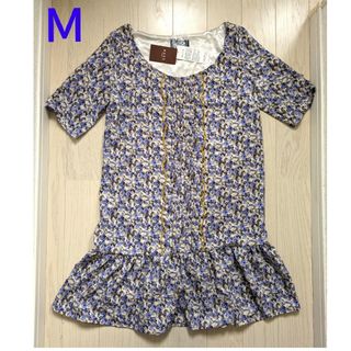 アクシーズファム(axes femme)のＭ〜Ｌ★axes femme premium★花柄ピンタックミニワンピース★新品(ミニワンピース)