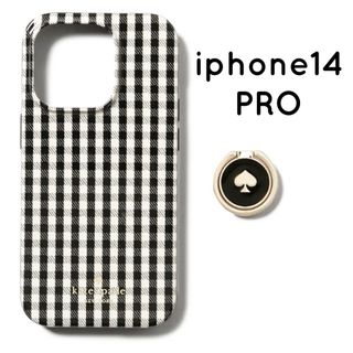 ケイトスペードニューヨーク(kate spade new york)のケイトスペード iphoneケース iphone14 PRO チェック .(iPhoneケース)