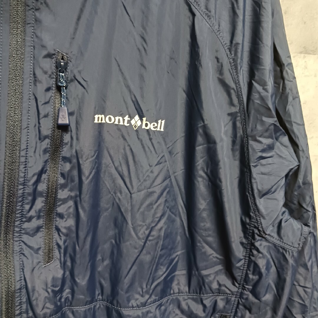 mont bell(モンベル)のmont-bellウインドシェルジャケット メンズXL ネイビー メンズのジャケット/アウター(ナイロンジャケット)の商品写真