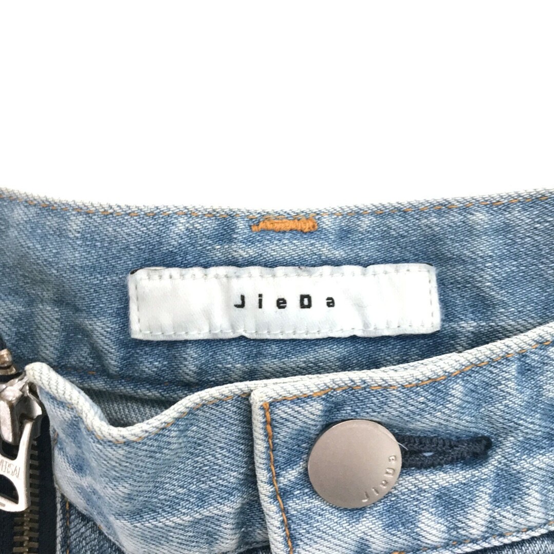 Jieda(ジエダ)のJieda ジエダ 23AW SWITCHING ZIP DENIM PANTS スイッチングデニムパンツ インディゴ 1 Jie-23W-PT01-A メンズのパンツ(デニム/ジーンズ)の商品写真