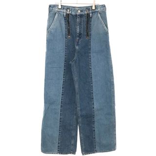 ジエダ(Jieda)のJieda ジエダ 23AW SWITCHING ZIP DENIM PANTS スイッチングデニムパンツ インディゴ 1 Jie-23W-PT01-A(デニム/ジーンズ)