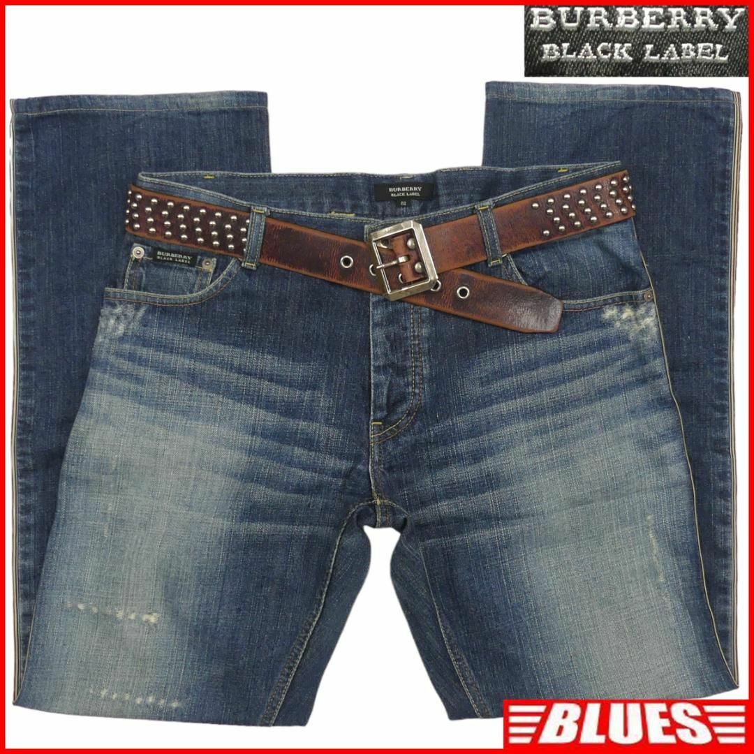 BURBERRY BLACK LABEL(バーバリーブラックレーベル)の廃盤 バーバリーブラックレーベル ジーンズ デニム ノバチェック 刺繍TJ875 メンズのパンツ(デニム/ジーンズ)の商品写真