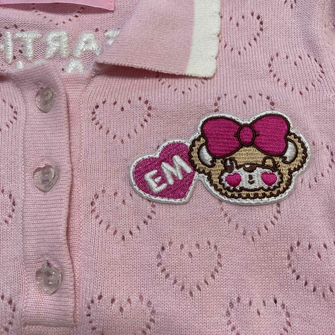 EARTHMAGIC(アースマジック)の130センチ　アースマジック　襟付きサマーニット キッズ/ベビー/マタニティのキッズ服女の子用(90cm~)(ニット)の商品写真