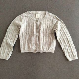 ベビーギャップ(babyGAP)の【美品】ベビーギャップ　カーディガン　90〜100 3years グレー(カーディガン)